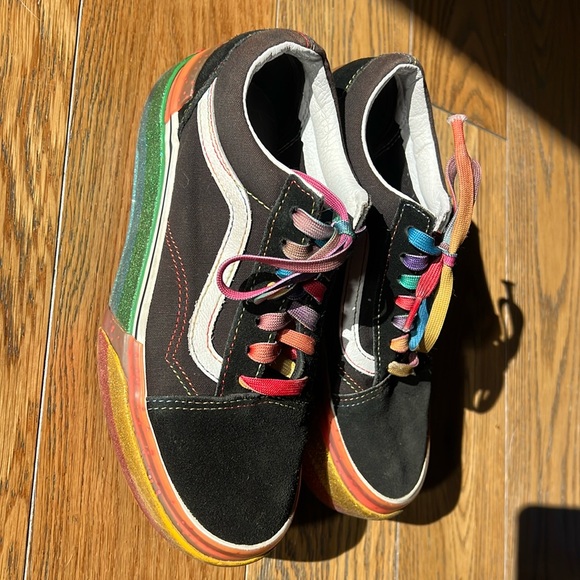 VANS platform stacked rainbow glitter 6.5 W - Picture 2 of 4